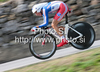 Jerome Coppel of France riding during Men Elite UCI Road cycling World Championships time trial race in Mendrisio, Switzerland. 49.8km long Men Elite time trial race was held in Mendrisio, Switzerland, on 24th of September 2009.
