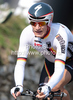 Sebastian Lang of Germany riding during Men Elite UCI Road cycling World Championships time trial race in Mendrisio, Switzerland. 49.8km long Men Elite time trial race was held in Mendrisio, Switzerland, on 24th of September 2009.
