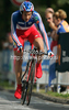 Jean-Christophe Peraud of France riding during Men Elite UCI Road cycling World Championships time trial race in Mendrisio, Switzerland. 49.8km long Men Elite time trial race was held in Mendrisio, Switzerland, on 24th of September 2009.

