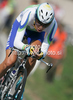 Janez Brajkovic of Slovenia riding during Men Elite UCI Road cycling World Championships time trial race in Mendrisio, Switzerland. 49.8km long Men Elite time trial race was held in Mendrisio, Switzerland, on 24th of September 2009.
