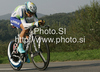 Janez Brajkovic of Slovenia riding during Men Elite UCI Road cycling World Championships time trial race in Mendrisio, Switzerland. 49.8km long Men Elite time trial race was held in Mendrisio, Switzerland, on 24th of September 2009.
