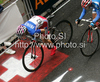 Sophie Creux of France riding during Women Elite UCI Road cycling World Championships road race in Mendrisio, Switzerland. 124.2km long Women Elite road race was held in Mendrisio, Switzerland, on 26th of September 2009.
