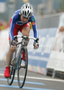 Jeannie Longo-Ciprelli of France riding during Women Elite UCI Road cycling World Championships road race in Mendrisio, Switzerland. 124.2km long Women Elite road race was held in Mendrisio, Switzerland, on 26th of September 2009.
