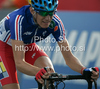 Winner Romain Sicard of France riding during Men U23 UCI Road cycling World Championships road race in Mendrisio, Switzerland. 179.4km long Men U23 road race was held in Mendrisio, Switzerland, on 26th of September 2009.
