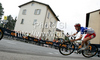 Alexandre Geniez of France riding during Men U23 UCI Road cycling World Championships road race in Mendrisio, Switzerland. 179.4km long Men U23 road race was held in Mendrisio, Switzerland, on 26th of September 2009.
