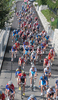 Cyclists riding during Men Elite UCI Road cycling World Championships road race in Mendrisio, Switzerland. 262.2km long Men Elite road race was held in Mendrisio, Switzerland, on 27th of September 2009.

