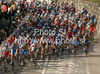 Cyclists riding up Aquafresca uphill during Men Elite UCI Road cycling World Championships road race in Mendrisio, Switzerland. 262.2km long Men Elite road race was held in Mendrisio, Switzerland, on 27th of September 2009.

