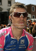 Damiano Cunego of Italy (Lampre Farnese Vini) before the start of the 15th stage of Giro d Italia from Mestre to Monte Zoncolan. The stage was 222 km long. The 15th stage of Giro d Italia 2010 from Mestre to Monte Zoncolan was held on Sunday, 23rd of May 2010 in Italy.
