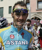 Gorazd Stangelj of Slovenia (Astana) before the start of the 15th stage of Giro d Italia from Mestre to Monte Zoncolan. The stage was 222 km long. The 15th stage of Giro d Italia 2010 from Mestre to Monte Zoncolan was held on Sunday, 23rd of May 2010 in Italy.
