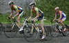 Left: Vladimir Kerkez of Slovenia (Sava Kranj) and Gasper Svab of Slovenia (Sava Kranj) riding at the race for 43. Grand prix Kranj - Memorial of Filip Majcen. The race was 177,3 km long and it was held on 29th of May, 2010 in Kranj, Slovenija.
