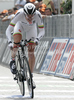 Ignatas Konovalovas of Lithuania (Cervelo Test Team) riding during the individual time trial of the final 21st stage of Giro dItalia at Verona. The individual time trial was 15 km long. The final 21st stage of Giro dItalia 2010 at Verona was held on Sunday, 30th of May 2010 in Italy.
