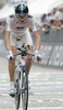 Bradley Wiggins of Great Britain (Sky Professional Cycling Team) riding during the individual time trial of the final 21st stage of Giro dItalia at Verona. The individual time trial was 15 km long. The final 21st stage of Giro dItalia 2010 at Verona was held on Sunday, 30th of May 2010 in Italy.
