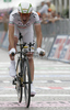 Marco Pinotti of Italy (Team HTC Columbia) riding during the individual time trial of the final 21st stage of Giro dItalia at Verona. The individual time trial was 15 km long. The final 21st stage of Giro dItalia 2010 at Verona was held on Sunday, 30th of May 2010 in Italy.
