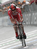 Cadel Evans of Australia (BMC Racing Team) riding during the individual time trial of the final 21st stage of Giro dItalia at Verona. The individual time trial was 15 km long. The final 21st stage of Giro dItalia 2010 at Verona was held on Sunday, 30th of May 2010 in Italy.
