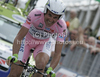 Ivan Basso of Italy (Liquigas Doimo) riding during the individual time trial of the final 21st stage of Giro dItalia at Verona. The individual time trial was 15 km long. The final 21st stage of Giro dItalia 2010 at Verona was held on Sunday, 30th of May 2010 in Italy.
