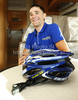 Borut Bozic (Vacansoleil Pro Cycling team) in team bus day before first stage of Tour de Slovenie 2010. Teams are getting ready on start of race in Koper, Slovenia, on Wednesday, 16th of June 2010.
