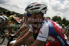 Tomaz Nose of Adria Mobil during first stage of Tour de Slovenie 2010. First stage of 17th Tour de Slovenie 2010 in length of 173km was leading cyclists from Koper, Slovenia, to Medvode, Slovenia. First stage was held on Thursday, 17th of June 2010.
