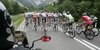 Cyclists climbing on Ljubelj during second stage of Tour de Slovenie 2010. Second stage of 18th Tour de Slovenie 2010 in length of 166km was leading cyclists from Ljubljana, Slovenia, to Villach, Austria. First stage was held on Friday, 18th of June 2010.
