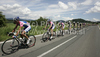 Mauro Da Dalto of Lampre-NGC leading peloton during second stage of Tour de Slovenie 2010. Second stage of 18th Tour de Slovenie 2010 in length of 166km was leading cyclists from Ljubljana, Slovenia, to Villach, Austria. First stage was held on Friday, 18th of June 2010.
