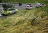 Team cars following peloton during third stage of Tour de Slovenie 2010. Third stage of 17th Tour de Slovenie 2010 in length of 171km was leading cyclists from Bled, Slovenia, to Krvavec, Slovenia. Third stage was held on Saturday, 19th of June 2010.
