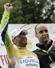 Overall leader Vincenzo Nibali of Liquigas-Doimo after third stage of Tour de Slovenie 2010. Third stage of 17th Tour de Slovenie 2010 in length of 171km was leading cyclists from Bled, Slovenia, to Krvavec, Slovenia. Third stage was held on Saturday, 19th of June 2010.
