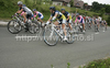 Riders descending during fourth and last stage of Tour de Slovenie 2010. Fourth stage of 17th Tour de Slovenie 2010 in length of 157km was leading cyclists from Brezice, Slovenia, to Novo Mesto, Slovenia. Fourth stage was held on Sunday, 20th of June 2010.
