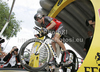 Lance Armstrong of USA (Team Radioshack) during the prologue of the 97th Tour de France in Rotterdam. The stage was 8,9 km long. The prologue of 97th of Tour de France 2010 in Rotterdam was held on Saturday, 2nd of July 2010 in Rotterdam, Netherlands.
