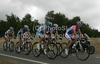 Runaway group with Francesco Gavazzi of Italy (Lampre - Farnese Vini) in the lead during the second stage of the 97th Tour de France from Bruxelles to Spa (Belgium). The stage was 201 km long. The second stage of 97th of Tour de France 2010 from Bruxelles to Spa was held on Monday, 5th of July 2010 in Belgium.
