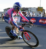 Diego Ulissi of Italy (Team Lampre Ð Isd) riding during the first stage of Tour de Slovenie 2011. The first stage / prologue was 6,6 km long and it was held on Thursday, 16th of June, 2011 in Ljubljana, Slovenia.
