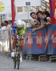 Vincenzo Nibali of Italy (Team Liquigas-Cannondale) in the finish of the first stage of Tour de Slovenie 2011. The first stage / prologue was 6,6 km long and it was held on Thursday, 16th of June, 2011 in Ljubljana, Slovenia.
