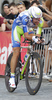 Vincenzo Nibali of Italy (Team Liquigas-Cannondale) in the finish of the first stage of Tour de Slovenie 2011. The first stage / prologue was 6,6 km long and it was held on Thursday, 16th of June, 2011 in Ljubljana, Slovenia.
