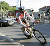Mathias Brandle of Austria (Team Geox Ð Tmc) riding during the first stage of Tour de Slovenie 2011. The first stage / prologue was 6,6 km long and it was held on Thursday, 16th of June, 2011 in Ljubljana, Slovenia.
