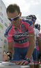 Grega Bole of Slovenia (Team Lampre - ISD) before the start of the second stage of Tour de Slovenie 2011. The second stage from Koper to Nova Gorica was 189,6 km long and it was held on Friday, 17th of June, 2011 in Slovenia.
