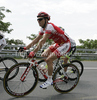 Nico Sijmens of Belgium (Team Cofidis, Le Credit En Ligne) riding during the second stage of Tour de Slovenie 2011. The second stage from Koper to Nova Gorica was 189,6 km long and it was held on Friday, 17th of June, 2011 in Slovenia.
