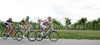 Andrej Rajsp of Slovenia (Team Radenska), Nik Burjek of Slovenia (Team Sava Kranj) and Francesco Di Paolo of Italy (Team Acqua & Sapone) riding during the second stage of Tour de Slovenie 2011. The second stage from Koper to Nova Gorica was 189,6 km long and it was held on Friday, 17th of June, 2011 in Slovenia.
