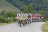 Team Perutnina Ptuj riding during the second stage of Tour de Slovenie 2011. The second stage from Koper to Nova Gorica was 189,6 km long and it was held on Friday, 17th of June, 2011 in Slovenia.
