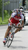 Blaz Jarc of Slovenia (Team Adria Mobil) riding during the third stage of Tour de Slovenie 2011. The third stage from Trzic to Golte was 170,6 km long and it was held on Saturday, 18th of June, 2011 in Slovenia.
