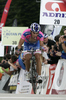 Third placed Simon Spilak of Slovenia (Team Lampre - ISD) riding during the third stage of Tour de Slovenie 2011. The third stage from Trzic to Golte was 170,6 km long and it was held on Saturday, 18th of June, 2011 in Slovenia.
