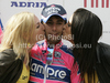 Winner Diego Ulissi of Italy (Team Lampre - ISD) at the flower ceremnoy of third stage of Tour de Slovenie 2011. The third stage from Trzic to Golte was 170,6 km long and it was held on Saturday, 18th of June, 2011 in Slovenia.
