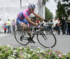 Simon Spilak of Slovenia (Team Lampre - ISD) riding during the fourth stage of Tour de Slovenie 2011. The fourth stage from Ptuj to Novo mesto was 181 km long and it was held on Sunday, 19th of June, 2011 in Slovenia.
