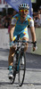 Winner Simone Ponzi of Italy (Astana Pro team) is finishing the first stage of Tour de Slovenie 2012. The first stage from Celje to Novo mesto was 152 km long and it was held on Thursday, 14th of June, 2012 in Slovenia.
