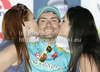 Winner Simone Ponzi of Italy (Astana Pro Team) at the flower ceremony of the first stage of Tour de Slovenie 2012. The first stage from Celje to Novo mesto was 152 km long and it was held on Thursday, 14th of June, 2012 in Slovenia.
