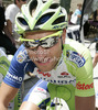 Kristijan Koren of Slovenia (Liquigas Butan plin) before the start of the second stage of Tour de Slovenie 2012. The second stage from Kocevje to Metlika was 177,4 km long and it was held on Friday, 15th of June, 2012 in Slovenia.
