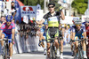 Winner Daryl Impey of South Africa (Orica Green Edge) in the middle riding during the second stage of Tour de Slovenie 2012. The second stage from Kocevje to Metlika was 177,4 km long and it was held on Friday, 15th of June, 2012 in Slovenia.
