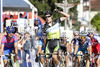 Winner Daryl Impey of South Africa (Orica Green Edge) in the middle riding during the second stage of Tour de Slovenie 2012. The second stage from Kocevje to Metlika was 177,4 km long and it was held on Friday, 15th of June, 2012 in Slovenia.
