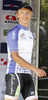 Klemen Stimulak of Slovenia (Radenska) in light blue jersey as the best cyclist in hill climbs classification at the flower ceremony of the second stage of Tour de Slovenie 2012. The second stage from Kocevje to Metlika was 177,4 km long and it was held on Friday, 15th of June, 2012 in Slovenia.
