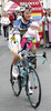 Grega Bole of Slovenia (Vacansoleil DCM Pro Cycling Team) whit his daughter Lia at the start of the stage 11 of the Giro di Italia 2013 from Tarvisio to Vajont (Erto e Casso). The stage 11 from Tarvisio to Vajont (Erto e Casso) was 182 km long and it was held on Wednesday, 15th of May 2013 in Italy.
