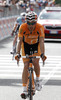 Egoi Martinez De Esteban of Spain (Team Euskaltel Euskadi) finishing the stage 11 of the Giro di Italia 2013 from Tarvisio to Vajont (Erto e Casso). The stage 11 from Tarvisio to Vajont (Erto e Casso) was 182 km long and it was held on Wednesday, 15th of May 2013 in Italy.
