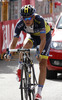 Evgeni Petrov of Russia (Team Saxo Tinkoff) finishing the stage 11 of the Giro di Italia 2013 from Tarvisio to Vajont (Erto e Casso). The stage 11 from Tarvisio to Vajont (Erto e Casso) was 182 km long and it was held on Wednesday, 15th of May 2013 in Italy.
