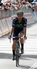 Juan Jose Cobo Acebo of Spain (Movistar Team) finishing the stage 11 of the Giro di Italia 2013 from Tarvisio to Vajont (Erto e Casso). The stage 11 from Tarvisio to Vajont (Erto e Casso) was 182 km long and it was held on Wednesday, 15th of May 2013 in Italy.
